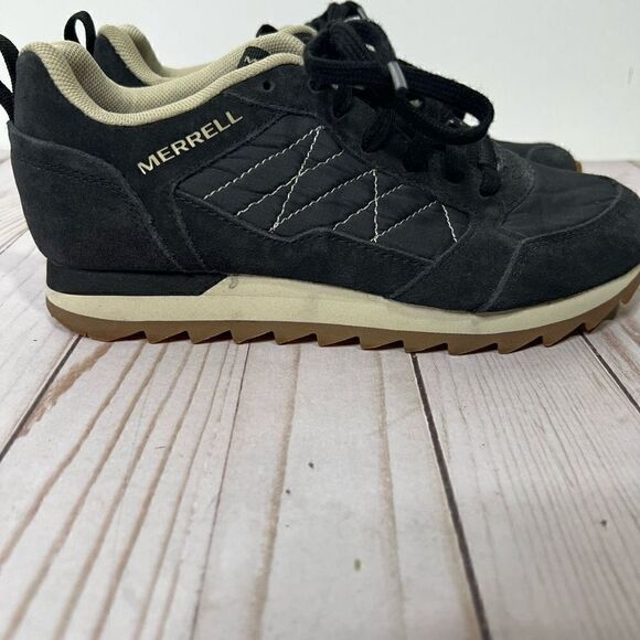 Merrell Alpine Fit Sole Sneakers Black Cream Women’s - Picture 3 of 12